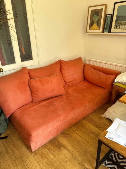 Photo of free Orange sofa (Chorlton M21) #1