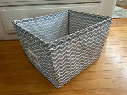 Photo of free 2 grey patterned storage cubes (Near Union Square) #1