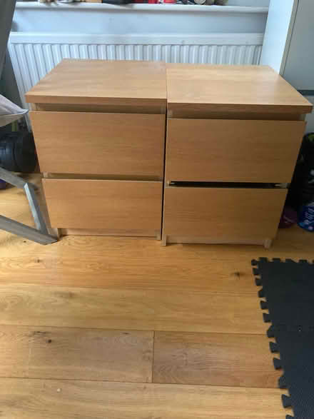 Photo of free Two Malm bedside tables (Sunninghill SL5) #1