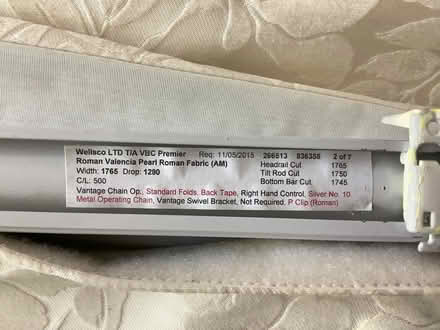 Photo of free Roman blinds (qty 7), cream colour (Saughall village CH1) #3