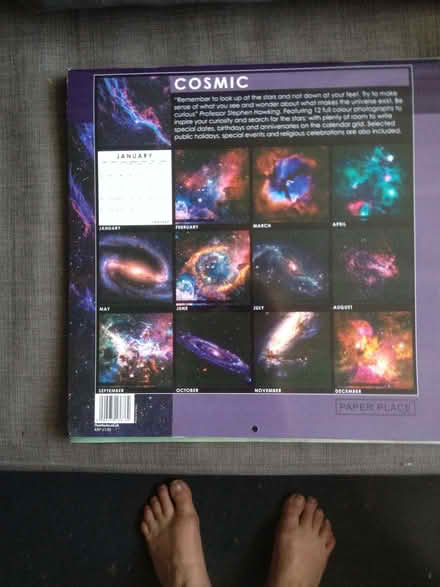 Photo of free old Hubble calendar (Quinton B32) #1
