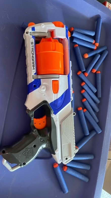 Photo of free Nerf, megaphone, sliding gloves (Fremont & 85) #1