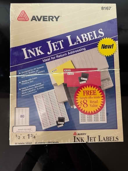 Photo of free Ink Jet Labels (Braddock Heights) #1
