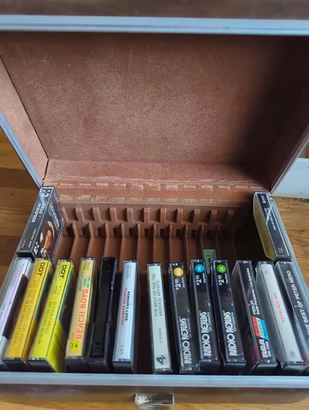 Photo of free Music cassettes and travel case (Duren Ave) #1