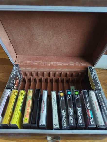 Photo of free Music cassettes and travel case (Duren Ave) #1
