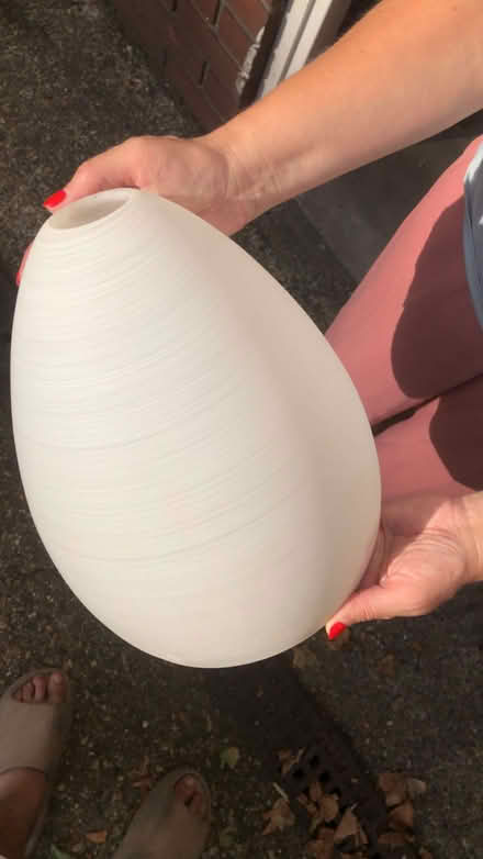 Photo of free White Glass Lamp Shade (North Kensington W10) #3