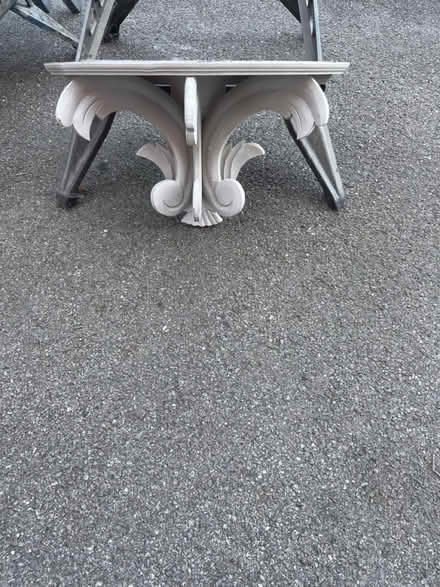 Photo of free Grey wooden shelf (Abbeymead) #2