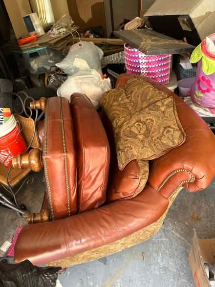 Photo of free Custom loveseat + ottoman (Powder Springs) #1