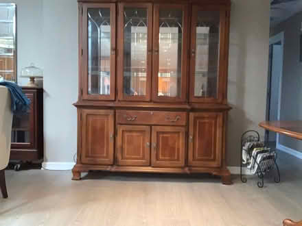 Photo of free Table and china cabinet (Fircrest) #1