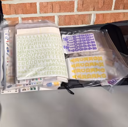 Photo of free Binder with borders and letter (Belle mead nj off route 206) #1