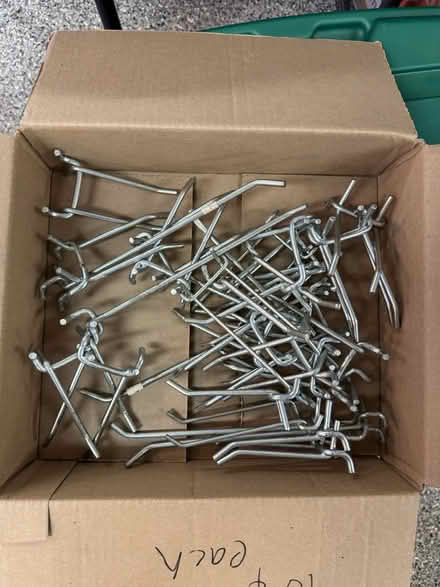 Photo of free Assorted pegboard hangers (Hinsdale, IL) #1