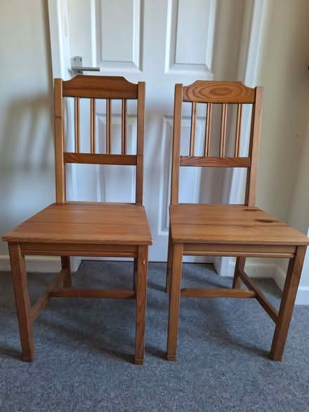 Photo of free pine chairs (Penwortham Lane PR1) #1