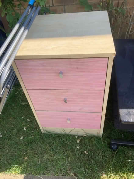 Photo of free Pink bedside cabinet (Milton Malsor) #1