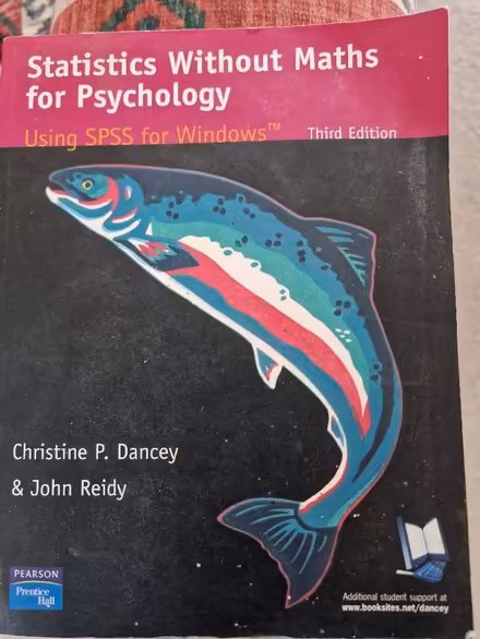 Photo of free Statistics without maths for psychology book (Wigmore HR6) #1