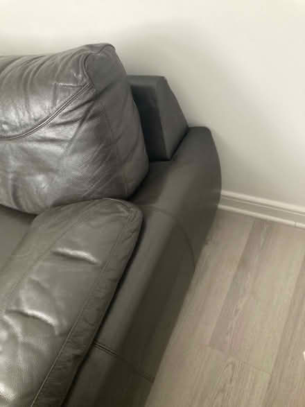 Photo of free Brown Leather Sofa (PE30 1NR) #3