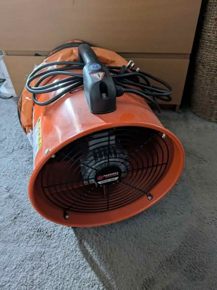 Photo of free 12 Inch Portable Ventilation Fan and PVC Ducting (Dagenham IG11) #1