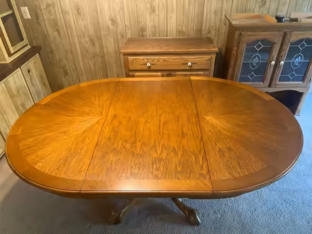 Photo of free Nice large solid oak wood table (Rancho Yolo - Pole Line & 5th) #3