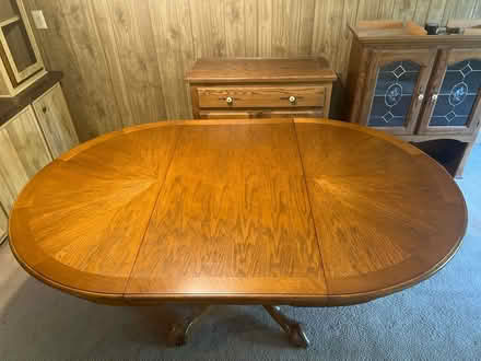 Photo of free Nice large solid oak wood table (Rancho Yolo - Pole Line & 5th) #3
