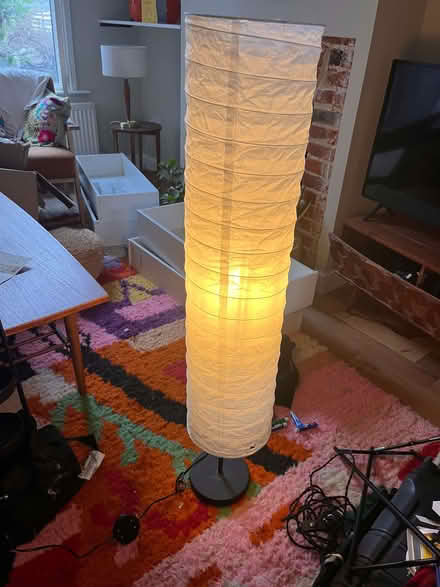 Photo of free Standing lamps with paper shades (slightly torn) (North City NR3) #1