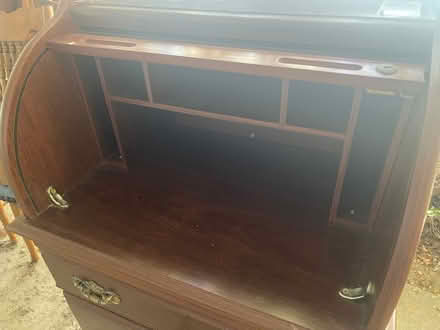 Photo of free Small wooden roll top desk dresser (Rancho Yolo - Pole Line & 5th) #2