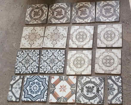Photo of free Patterned floor/wall tiles (Queensbury BD13 off Roper Lane) #1