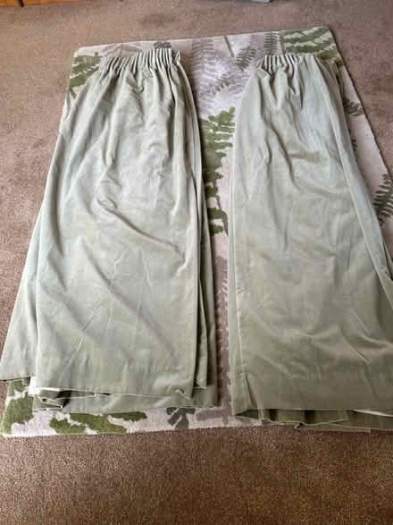 Photo of free Pair of green curtains (Hutton Roof) #1