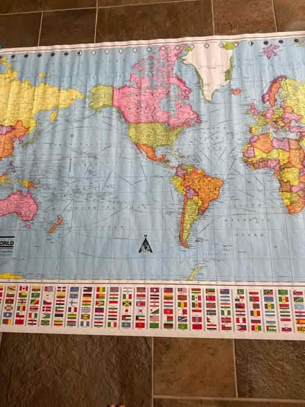Photo of free Wall map of the world (Swarthmore) #1