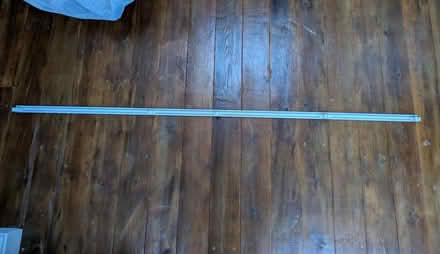Photo of free White plastic curtain rail & hooks (Crookes S10) #2