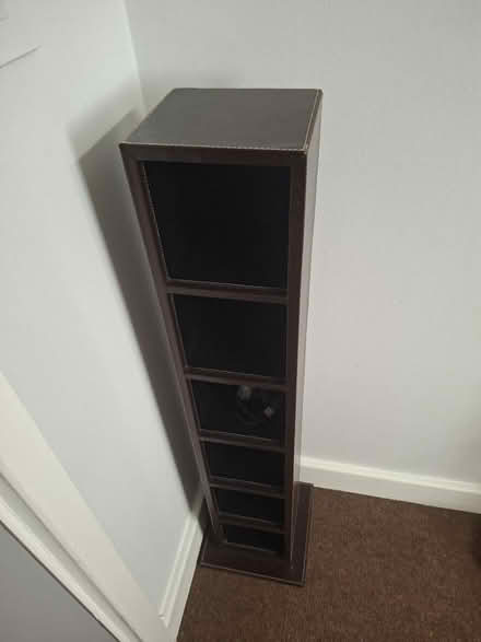 Photo of free Brown leather CD rack (Wolverhampton WV1) #1