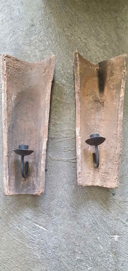 Photo of free Wall mounted clay candle holders (Queensbury BD13 off Roper Lane) #1