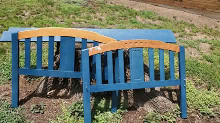 Photo of free Headboard, footboard and side rails (East end of Aspen Dr Denton) #1