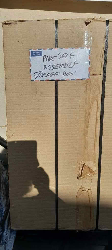 Photo of free self assembly pine chest (Wake Green B13) #1