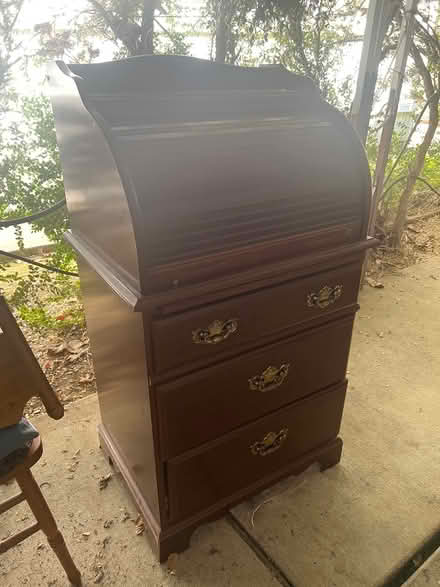 Photo of free Small wooden roll top desk dresser (Rancho Yolo - Pole Line & 5th) #1