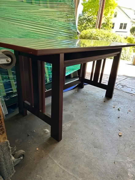Photo of free Mission Wood Desk w/Keyboard Drawer (Queen Anne) #3