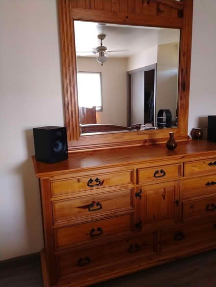 Photo of free dresser, end table,bed frame set (eureka) #2