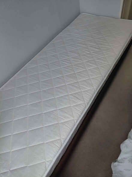 Photo of free Single Bed Base, Mattress and Bedding (DA12) #2