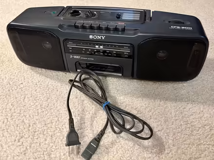 Photo of free Sony CFS-200 AM/FM boombox (NE A2) #1