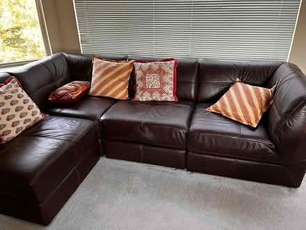 Photo of free Italian Leather Sectional (Revere) #1