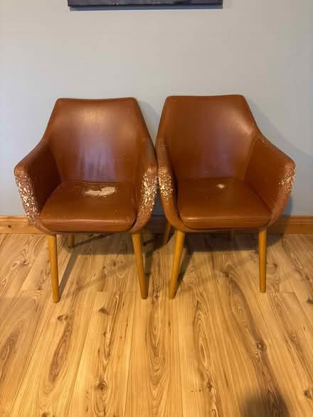 Photo of free Two chairs worn (Childers road) #1