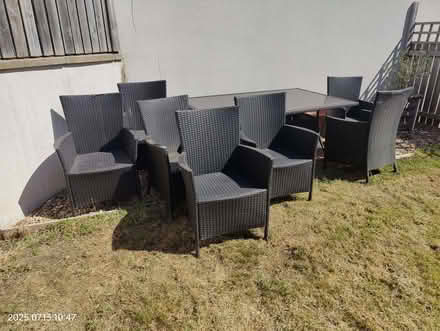 Photo of free Garden table & 7 chairs (North Devon District EX36) #1