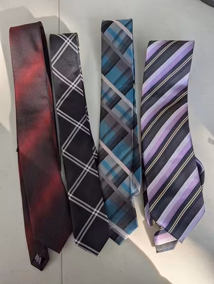 Photo of free 4 stripey ties (Davis Square Somerville) #1