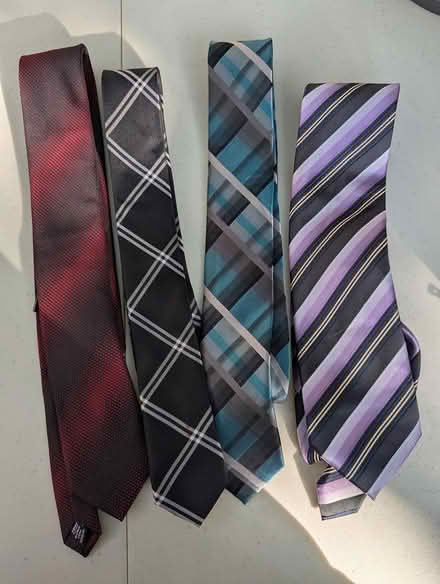 Photo of free 4 stripey ties (Davis Square Somerville) #1
