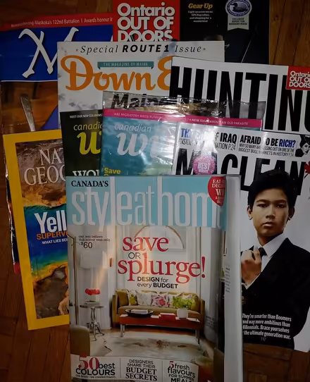 Photo of free Random old magazines (Keele St & Eglinton Ave W) #1