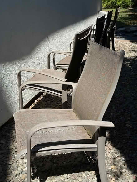 Photo of free Patio Sling Chairs + Side Table (South Davis) #3