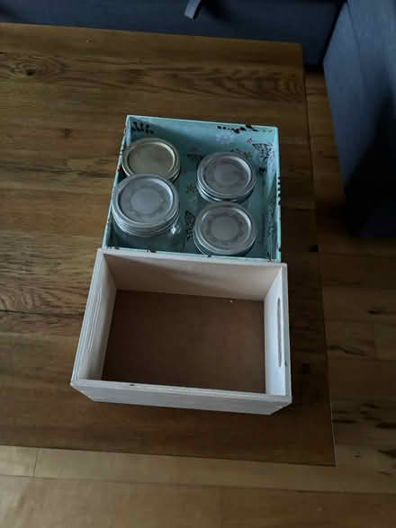 Photo of free Small storage boxes and mason jars (Childers road) #1