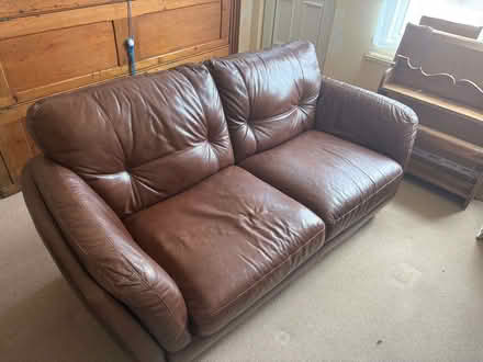 Photo of free Leather Sofa (Upperthorpe S6) #3