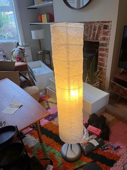 Photo of free Standing lamps with paper shades (slightly torn) (North City NR3) #3
