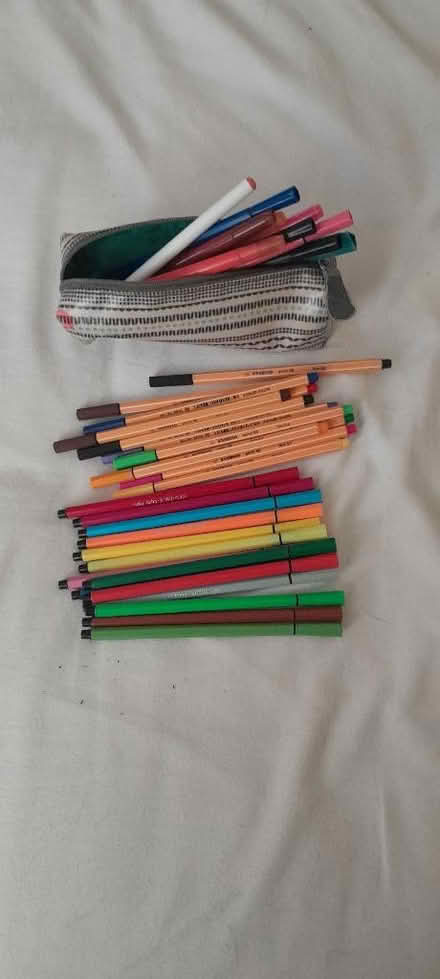Photo of free Felt-tips and pencil case (Kings Heath B14) #1