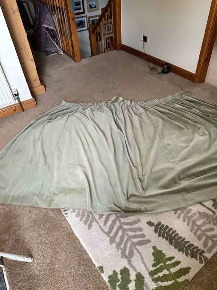 Photo of free Pair of green curtains (Hutton Roof) #2