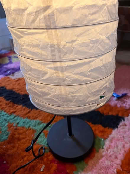 Photo of free Standing lamps with paper shades (slightly torn) (North City NR3) #4